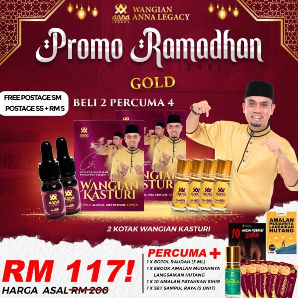 GOLD KASTURI - 2 BOTOL FREE 5 BOTOL (CALL FIRST BEFORE DELIVERY)
