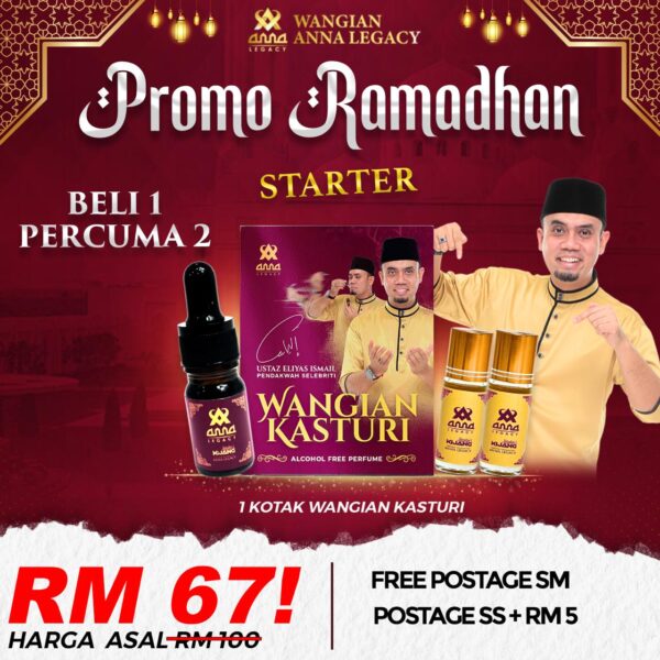 PAKEJ STARTER- 1 BOTOL FREE 2 BOTOL (CALL FIRST BEFORE DELIVERY)